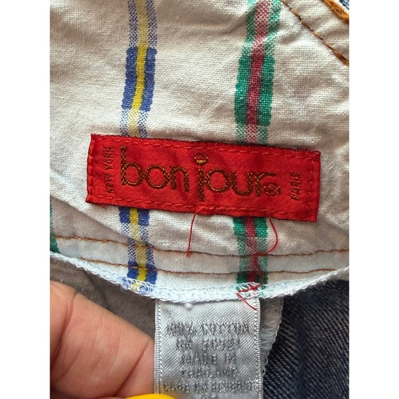 Bonjour Vintage Blue Stonewashed Denim Maxi Skirt Sz 10 - Picture 7 of 8